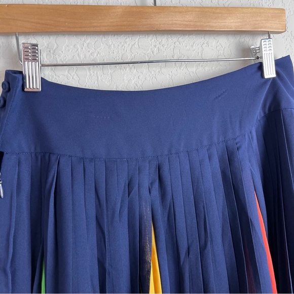 HD in PARIS Anthropologie Color Block Skirt Pleated - Picture 8 of 11